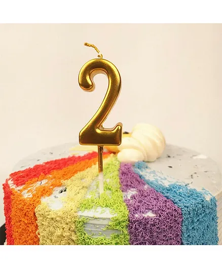 Flashing Multicolor LED Number "2" Cake Topper – Light-Up Birthday Decoration For Cakes Or Table Centerpieces - View #7